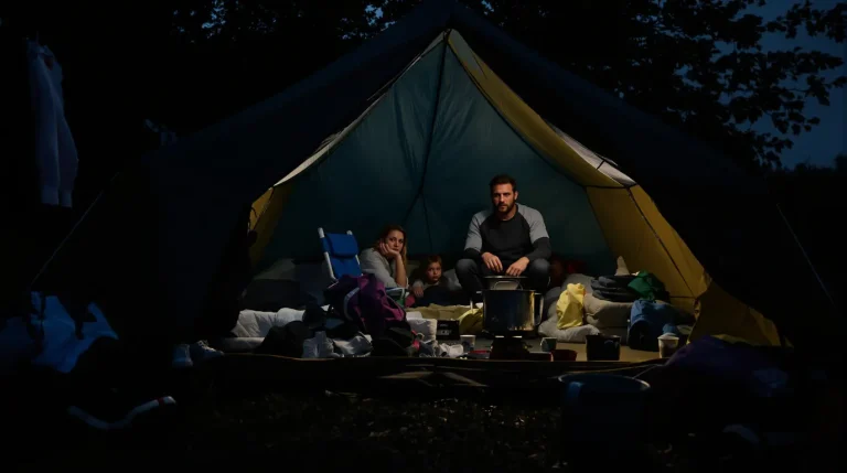 « Que va-t-on faire en octobre ? » : sans logement, un couple et ses trois enfants contraints de faire du camping « Que va-t-on faire en octobre ? » : sans logement, un couple et ses trois enfants contraints de faire du camping