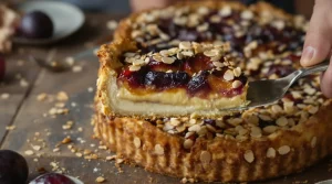 Tarte aux prunes et crème d'amandes : je la prépare chaque fin d'été et tout le monde me réclame la recette