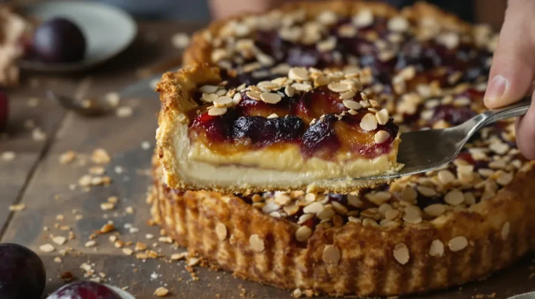 Tarte aux prunes et crème d'amandes : je la prépare chaque fin d'été et tout le monde me réclame la recette