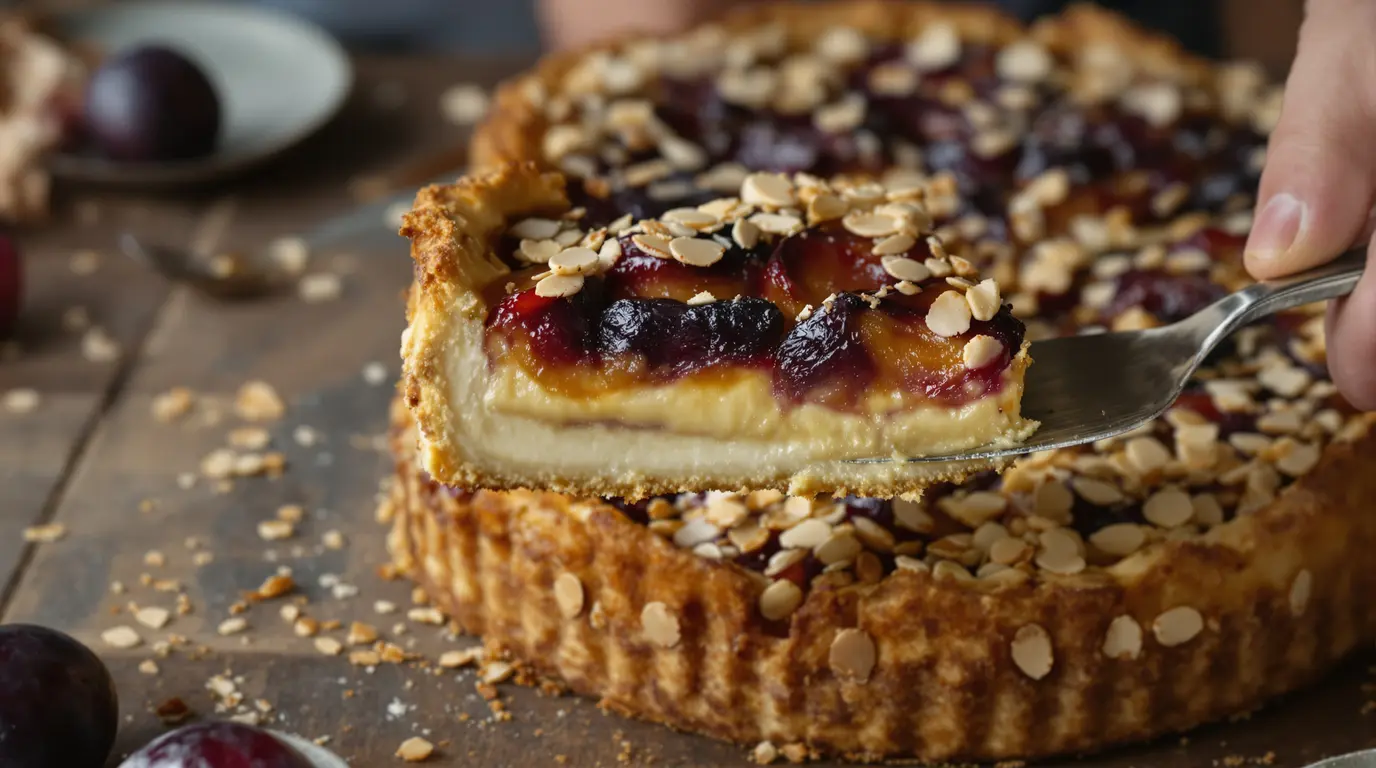Tarte aux prunes et crème d'amandes : je la prépare chaque fin d'été et tout le monde me réclame la recette Tarte aux prunes et crème d'amandes : je la prépare chaque fin d'été et tout le monde me réclame la recette