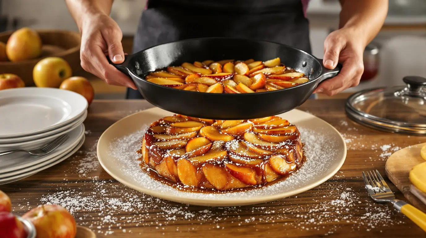 « Une poêle, et c’est tout » : le gâteau aux pommes que je fais sans four « Une poêle, et c’est tout » : le gâteau aux pommes que je fais sans four