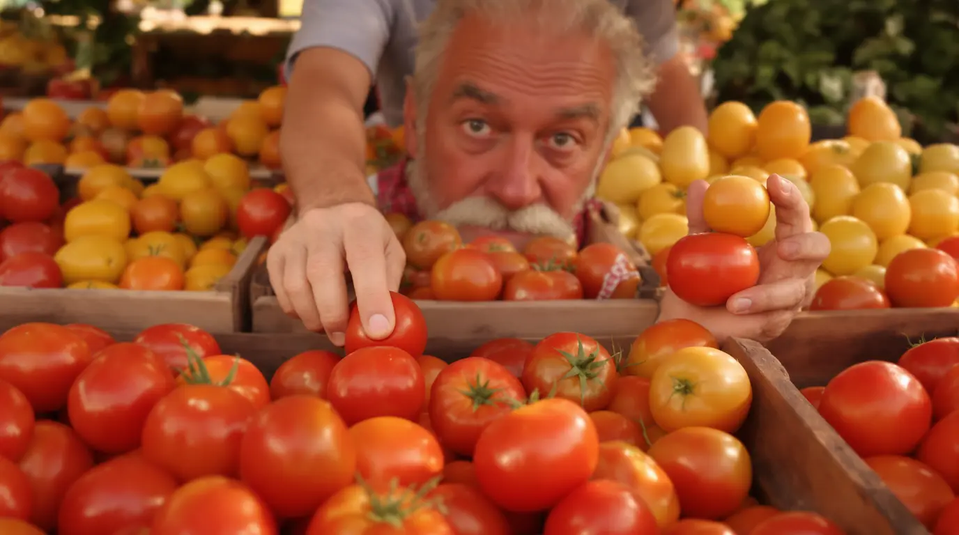 Cet agriculteur révèle le geste pour choisir des tomates bien mûres à coup sûr, voici pourquoi Cet agriculteur révèle le geste pour choisir des tomates bien mûres à coup sûr, voici pourquoi