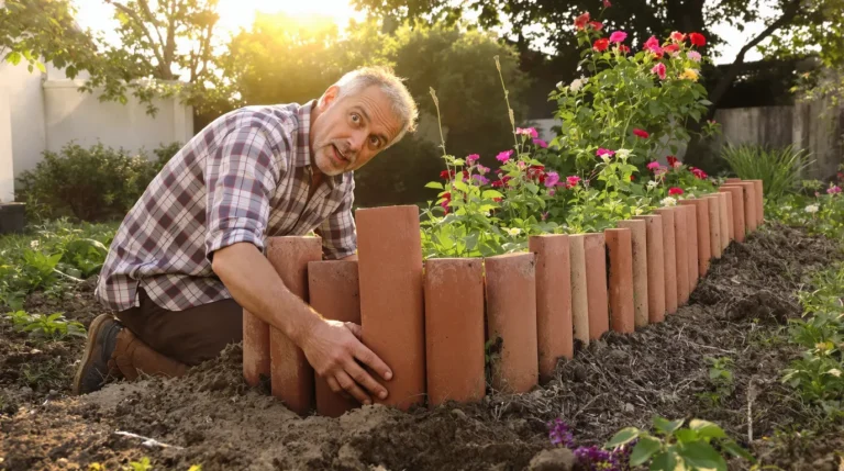 Jardinage : pourquoi les anciens enfonçaient des tuiles autour de leurs massifs, la vérité sur ce geste Jardinage : pourquoi les anciens enfonçaient des tuiles autour de leurs massifs, la vérité sur ce geste